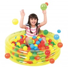36" Transparent Yellow Inflatable Children's Play Pool Ball Pit   